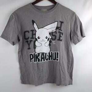 Zara Kids Boys Grey PIKACHU T-Shirt Pokemon Official Merch, US 10